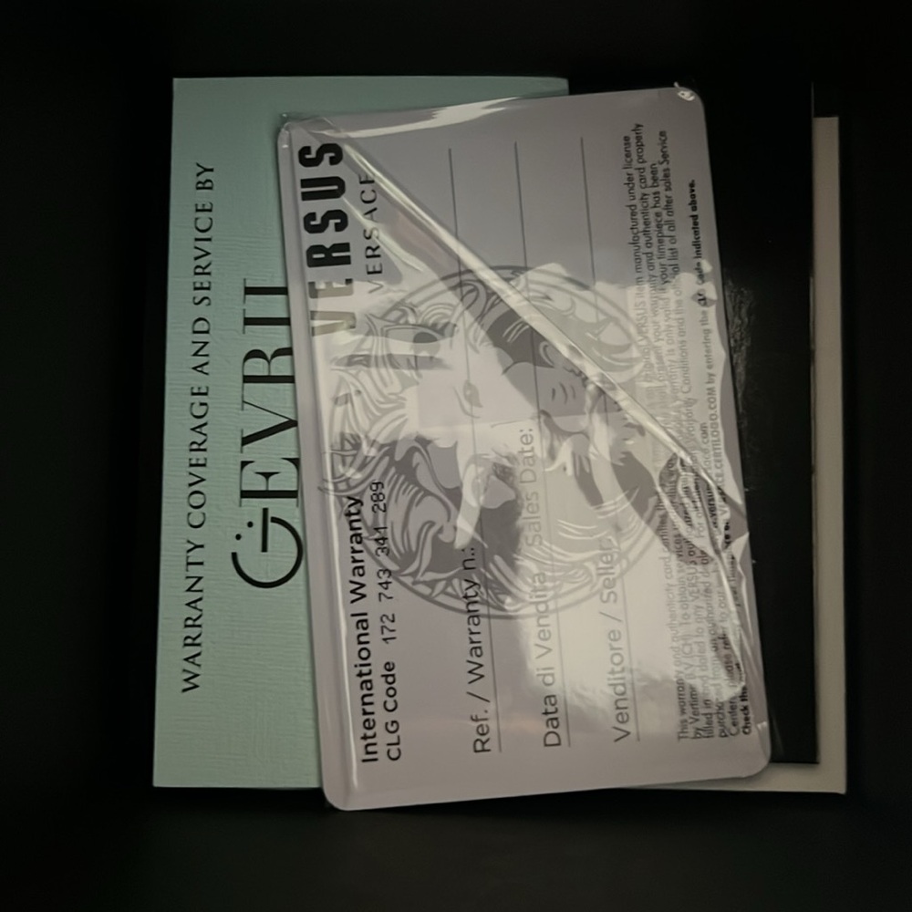 Versus Versace Miami Orange and Gold Leather Watch - Picture 7 of 7